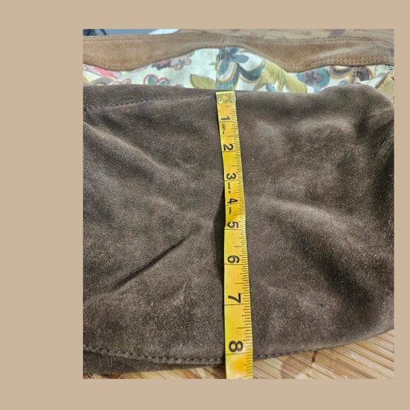 Lucky Brand Vintage Canvas Leather Bag Bird Print Boho Crossbody Bohemian - Picture 8 of 14